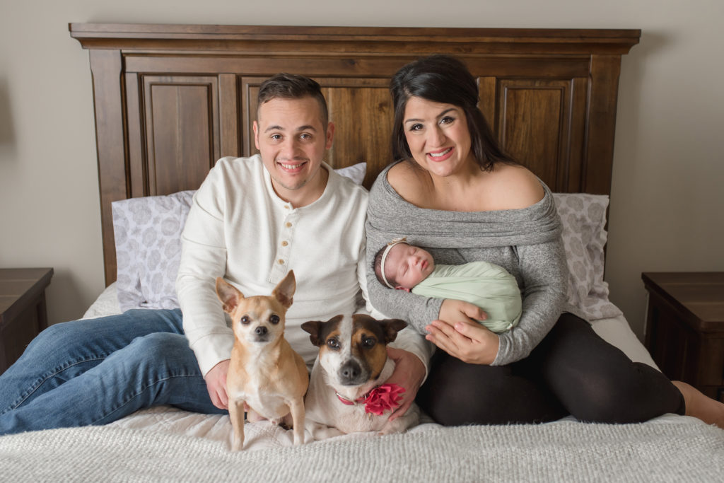Charlotte Newborn Photographer Lifestyle Family with Dogs