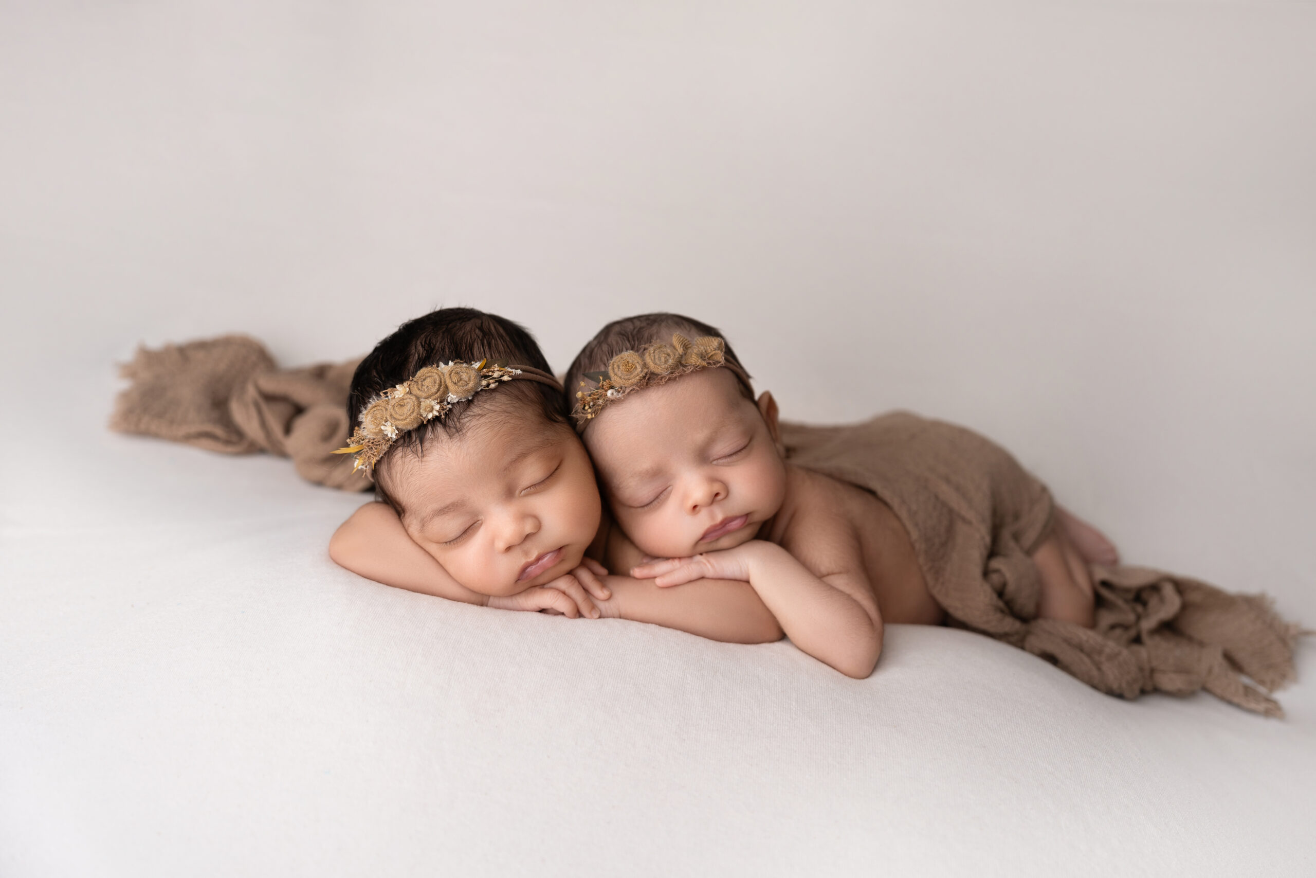 twin newborn photography session